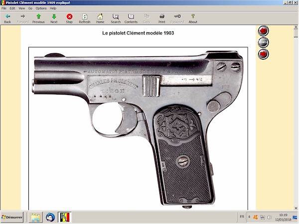 Pistolets Clément - 1903 1907 1908 1909 1912