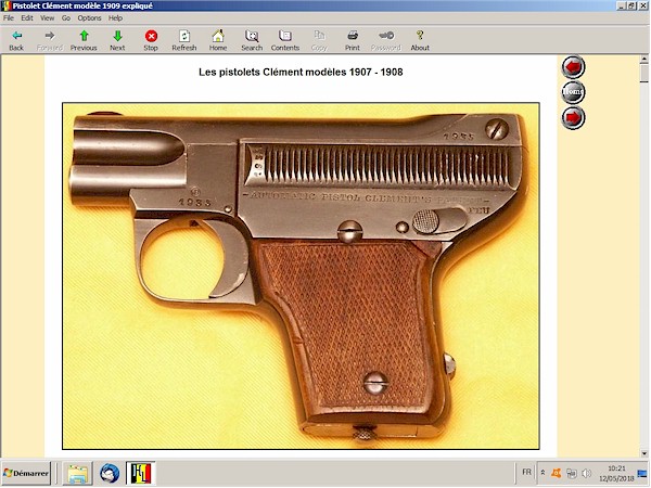 Pistolets Clément - 1903 1907 1908 1909 1912