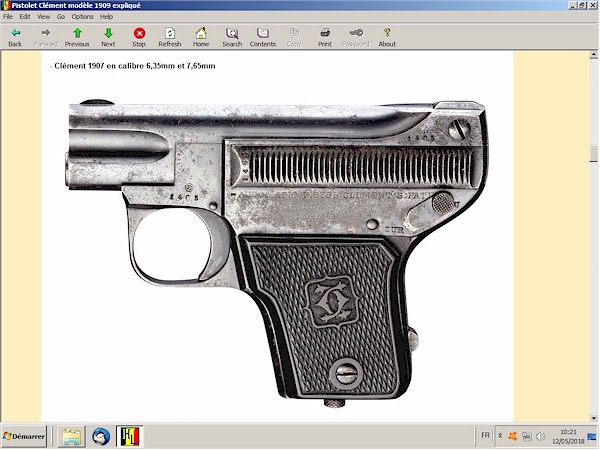 Pistolets Clément - 1903 1907 1908 1909 1912