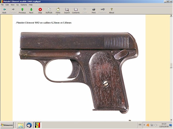 Pistolets Clément - 1903 1907 1908 1909 1912