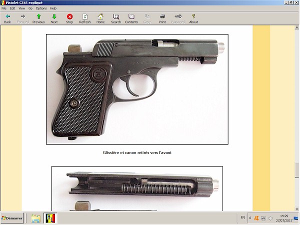 Pistolet CZ-45 expliqu