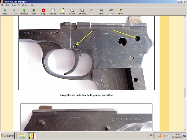Pistolet CZ-45 expliqu