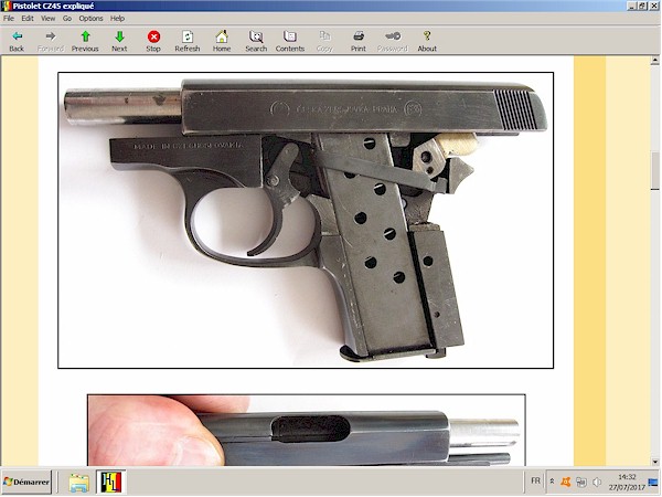 Pistolet CZ-45 expliqu