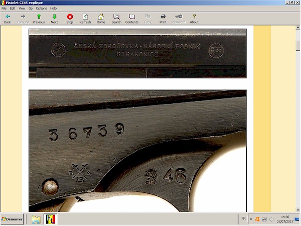 Pistolet CZ-45 expliqu