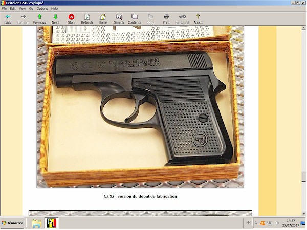 Pistolet CZ-45 expliqu
