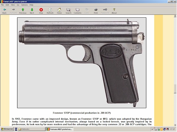 Hungarian Femaru (Frommer) pistol Model 37 explained