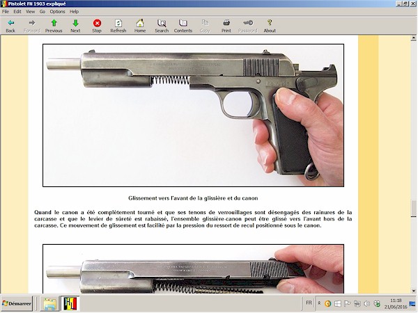 pistolet fn 1903 expliqu