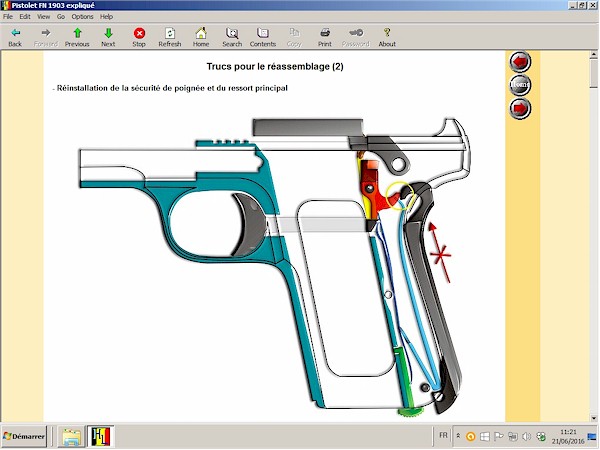 pistolet fn 1903 expliqu
