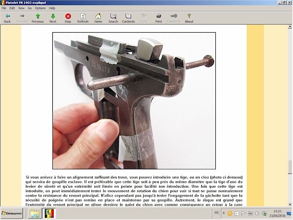 pistolet fn 1903 expliqu