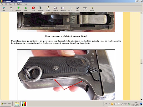pistolet fn 1903 expliqu