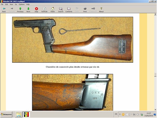 pistolet fn 1903 expliqu
