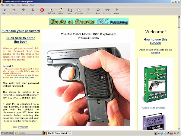 FN 1906 Browning pistol