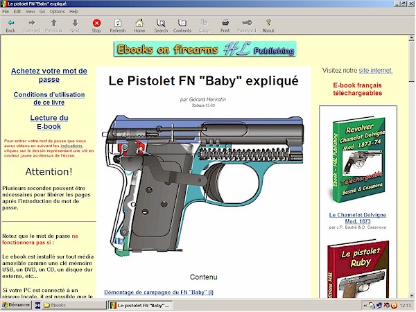 pistolet FN Browning Baby