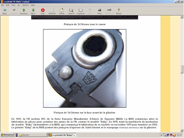 pistolet FN Browning Baby