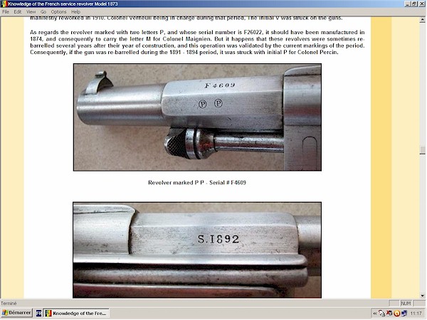 French Service Revolver Mod. 1873-74 Chamelot Delvigne