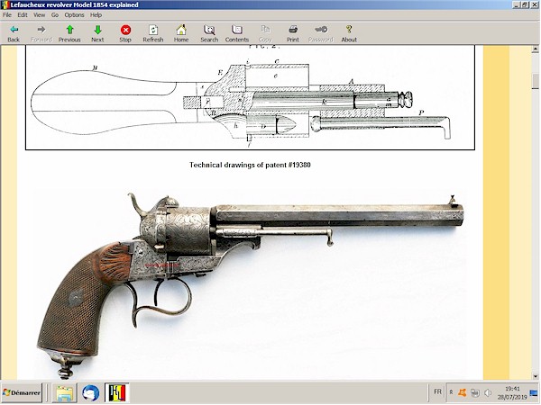Lefaucheux revolver 1854 explained