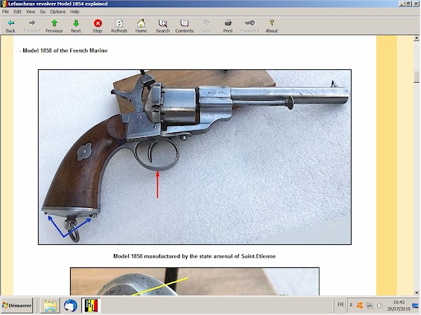 Lefaucheux revolver 1854 explained
