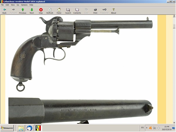 Lefaucheux revolver 1854 explained