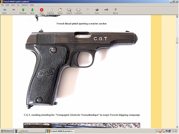 French MAB D pistol