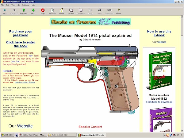 Mauser pistol model 1910 1914 1934