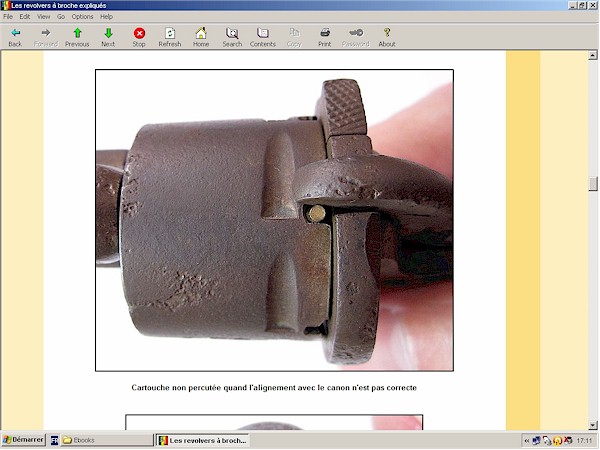 revolver  broche lefaucheux