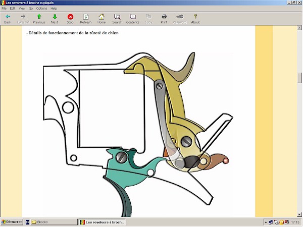 revolver  broche lefaucheux