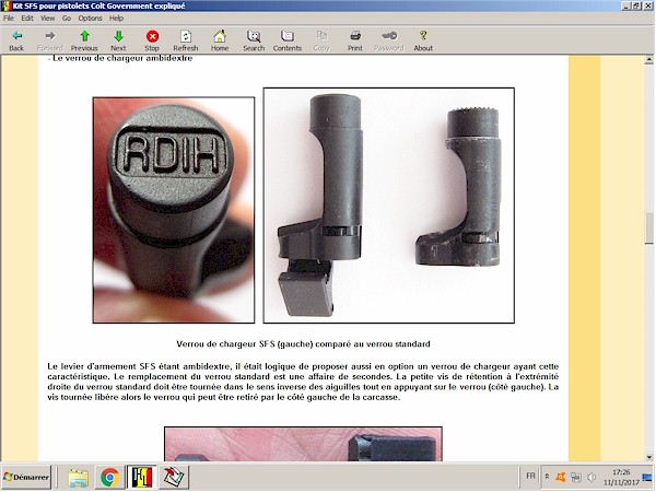 Le systme SFS pour pistolets Colt expliqu