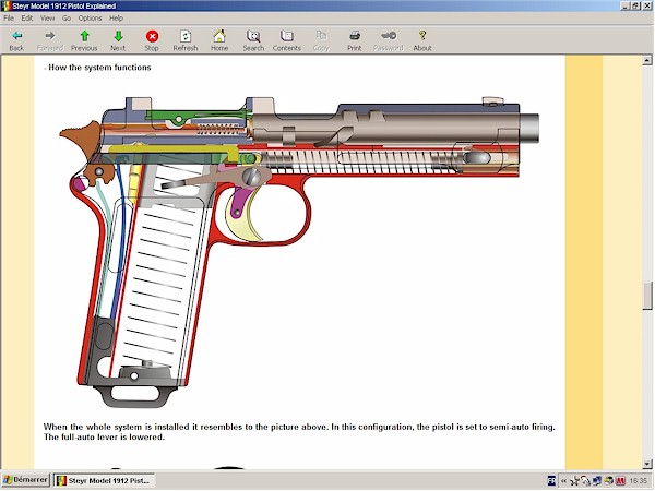 Steyr 1912 pistol full auto