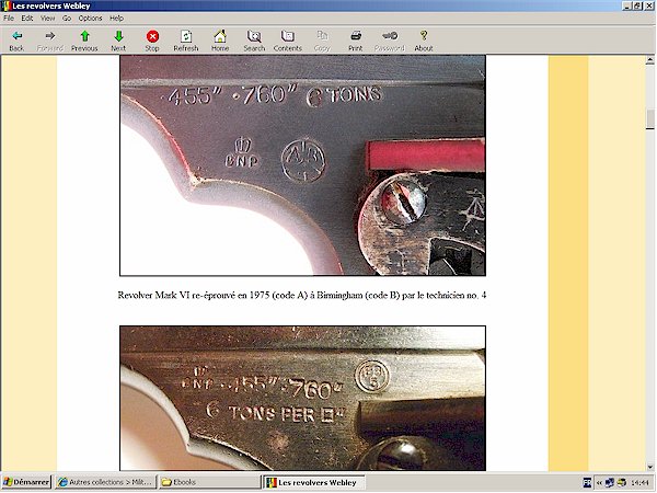 webley revolver markings